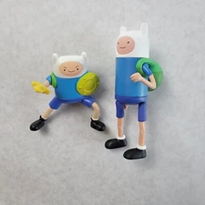 Adventure Time Stretchy Finn Action Figures Lot of 2 Jazwares Cartoon Network
