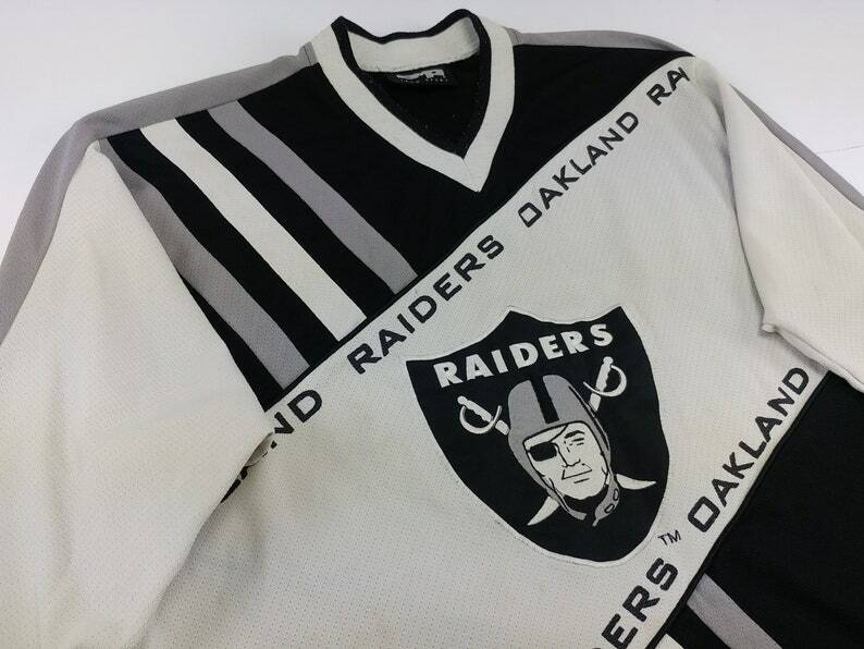 Oakland Raiders jersey, NFL t-shirt, CMP, vintage football, 90s