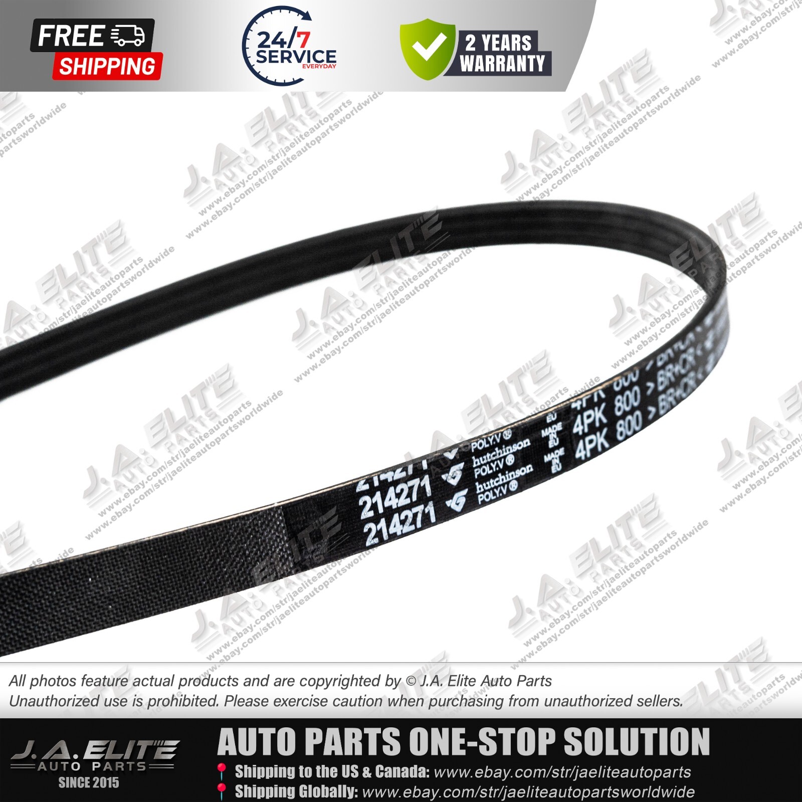 2pcs Genuine Water Pump & Compressor Belts  fit Maserati Quattroporte GT GC