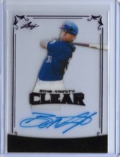 2018 Leaf Trinity NOAH BO NAYLOR Clear Acetate Purple Foil Auto RC Indians