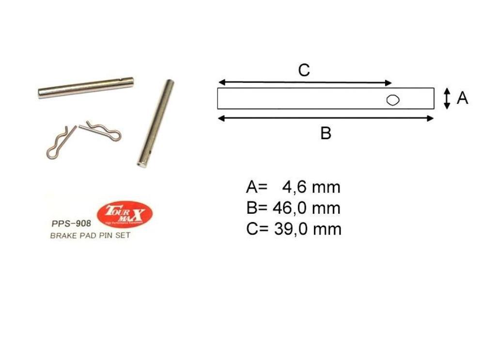 Axe de frein PPS-908 en acier robuste pour Kawasaki ZRX 1200