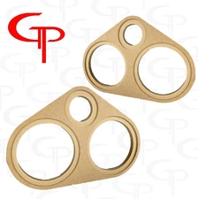 GP Flush Mount Dual 6.5" + Super Tweeter Door Pod Baffle Pair Speaker Rings