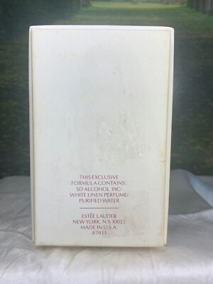 ESTEE LAUDER WHITE LINEN 7.5ML PERFUME MINI SPLASH FROSTED SHELL
