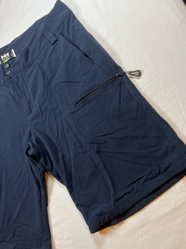 Helly Hansen Uomo 38 Pantaloncini Crewline Cargo Blu Navy Elasticizzato Cerniera 11" Barca - Foto 4 di 24