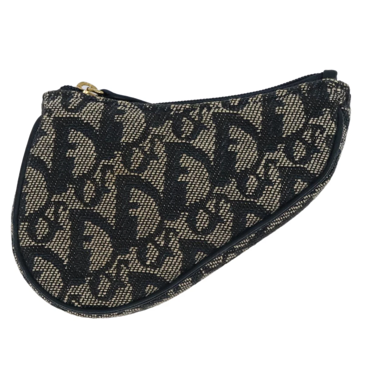 Portefeuille Dior en toile marine selle authentique