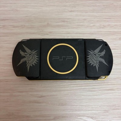 Sony PSP-3000 Monster Hunter Model Black Console Tested Japan Authentic Rare