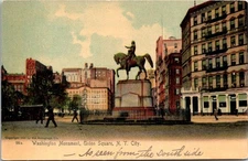Vintage Postcard Washington Monument Union Square New York City, NYC NY DR4