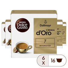 6 x Dallmayr Crema d'Oro NESCAFÉ® Dolce Gusto®  6 x 16 Capsules
