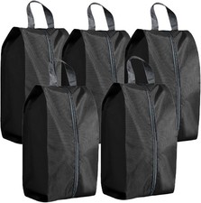 5Pcs XL Travel Shoe Bags Portable Travel Gifts Shoe Organizer with Zipper Clo...