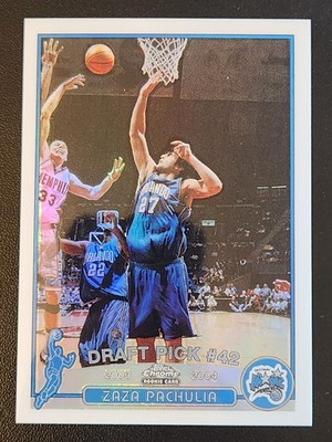 ZAZA PACHULIA #149 2003-04 Topps Chrome Basketball REFRACTOR RC MAGIC