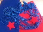 New Party Favor Set of 12 Blue Necklaces Patriotic Holidays July 4th Labor Day — photo 6