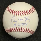 DENNY McLAIN Signed Inscribed Official MLB Baseball-DETROIT TIGERS-JSA