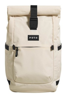 eoto Rolly32 Rolltop Backpack Rucksack Rucksack Creme - Beige creme schwarz Neu