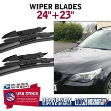 Genuine Quality Front Windshield Wiper Blades 24"+23" For BMW 6 series E63 E64