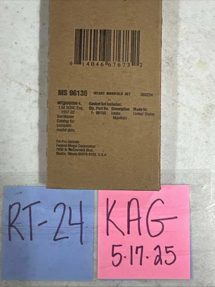 Junta colector admisión motor FEL-PRO MS96135 - 1997-2002 Mitsubishi Mirage 1,5 L Foto 3 de 3