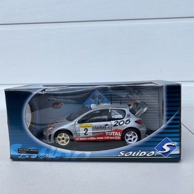 Solido 1/18 Scale Peugeot 206 WRC Gronholm 2002 9016-07 Rally Car
