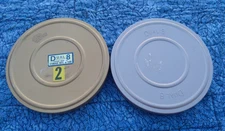 Vintage Dual 8 Storage Reel & Can Tin EMPTY 5 Inch