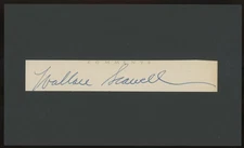 WALLACE SEAWELL (1916-2007) autograph cut | Hollywood Photographer - signed