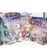 Lot of 5: 1996 McDonald's Space Jam Plush Toys