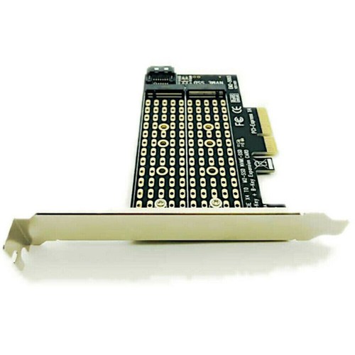 High Speed NVME X4 X8 X16 Dual SSD M.2 to Desktop PCIe PCI Express - Afbeelding 4 van 9
