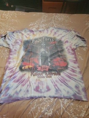 Vintage T-Shirt Pink Floyd In The Flesh Roger Waters 1999 Tour Tie 