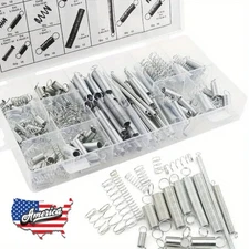 200 Set Assorted Coil Spring Small Metal Steel Expansion Compressed Springs US