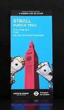 MOL TFL LONDON 2012 OLYMPICS STROLL PURPLE TRAIL GUIDE WENLOCK MANDEVILLE MASCOT
