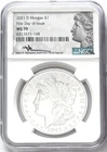 2021 D SILVER MORGAN DOLLAR DENVER MINT MARK FIRST DAY ISSUE NGC MS70 MERCANTI