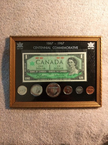rare canadan silver 1867-1967 centennial set royal canadian mint exclusive nice