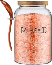 1 Piece 94 oz Bath Salt Glass Jar with Wooden Lid