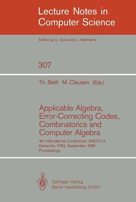Applicable Algebra, Error-Correcting Codes, Combinatorics and Computer Algebra M