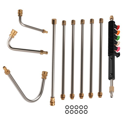 #ad 4000PSI High Pressure Washer Extension Wand Replace 15in Brass Straight Kit $31.20