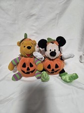 Disney Store Mickey Halloween  Disney Store Halloween Pooh Mini Bean Bag Set.