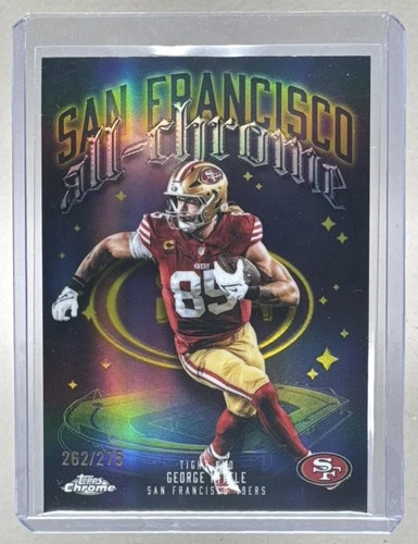 2025 Topps Chrome George Kittle Yellow Refractor (RAW)