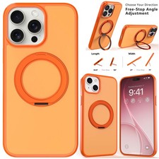 For iPhone 14 Plus/Pro/Pro Max Kickstand Phone Case Shockproof Magnetic Cover