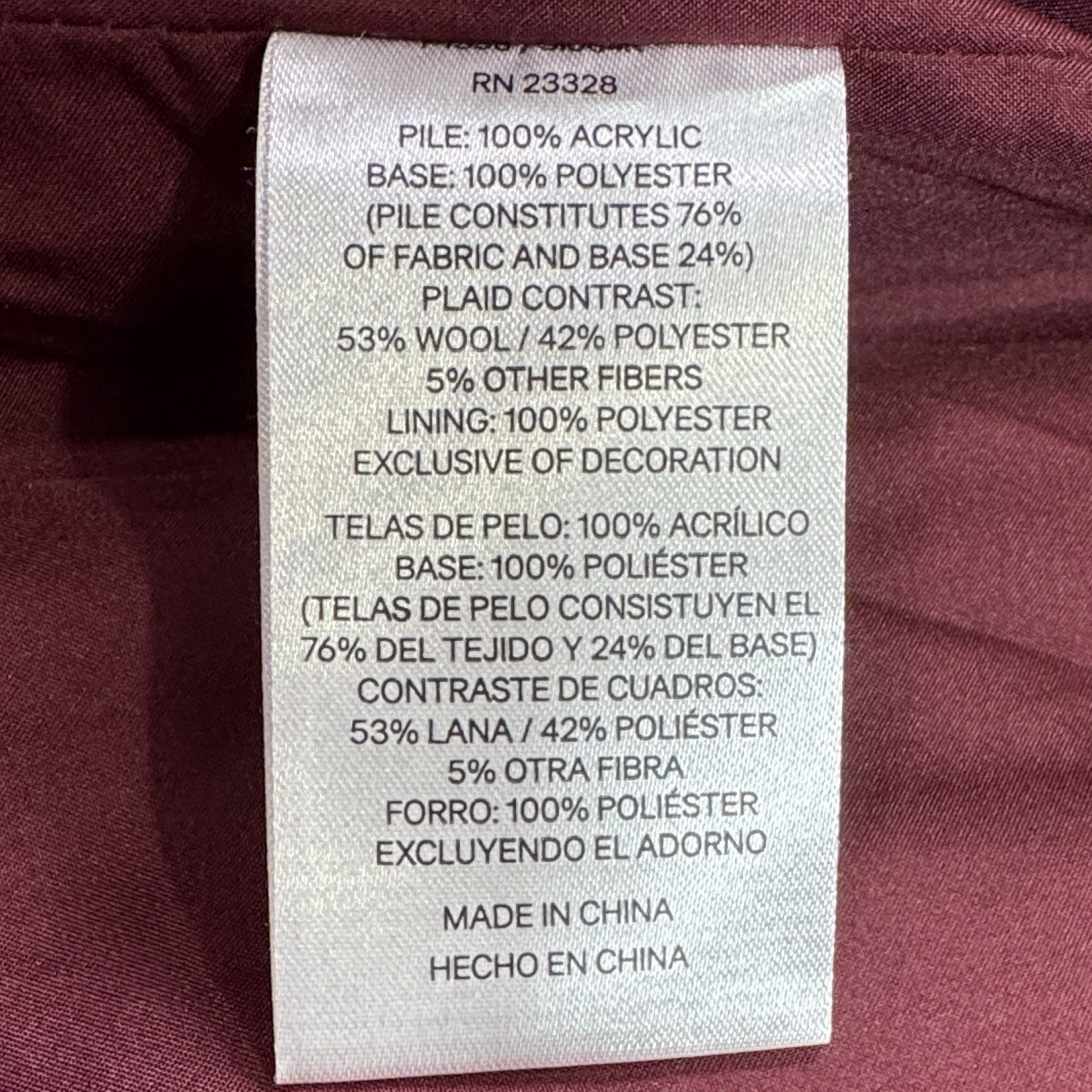 Pendleton Jacket Womens Medium Red Coat Sherpa Pl… - image 8