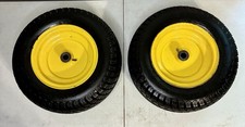Pair John Deere 16x6.50-8 Front Wheel Rim Set 34 Spindle G110 L120 L130 La140 Pair John Deere 16x6.50-8 Front Wheel Rim Set 34 Spindle G110 L120 L130 La140