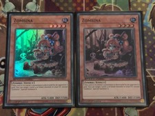 2 x Yugioh Zombina SBAD-DE017 1. Auflage Super Rare Mint