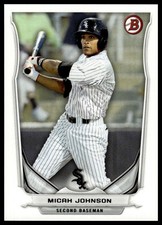 2014 Bowman Micah Johnson #BP26 Prospects