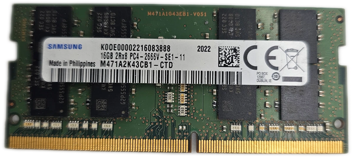 Samsung DDR4 SDRAM 16 GB Capacity per Module Memory (RAM) for sale