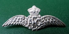 WW1 AUSTRALIAN FLYING CORPS MILITARY SWEETHEART WINGS BADGE IN STERLING SILVER