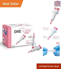 Safety Lancets 28G x 1.5mm Sterile Top Push Button Sample Collection