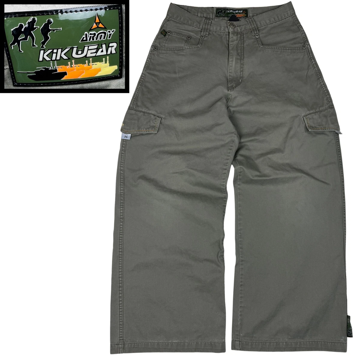 Pantalon cargo militaire vintage des années 70 - France