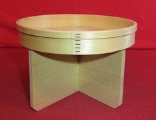 Japanese Wooden Sanbo Stand 24cm Tea Ceremony Display Tray w/Box