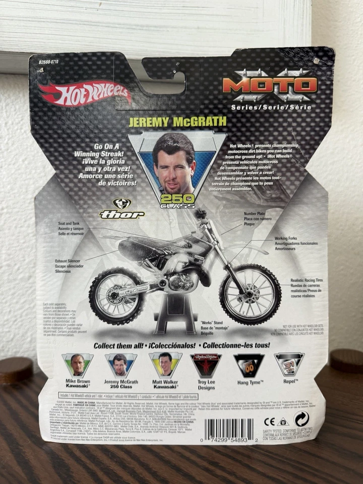 2002 Hot Wheels Moto Jeremy McGrath #2 Dirtbike Toy KTM Motocross MX Rare New - Image 2 of 4