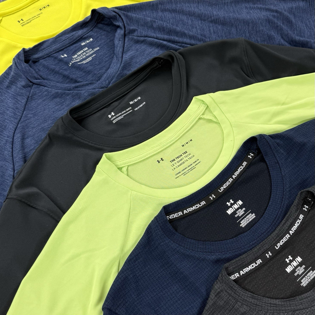 Under Armour Mens Short Sleeve Athletic T-Shirt M Lot Of Tech