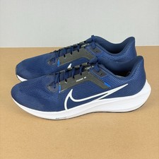 Nike Air Zoom Pegasus 40 Athletic Running Shoes Mens 11 Blue White Breathable