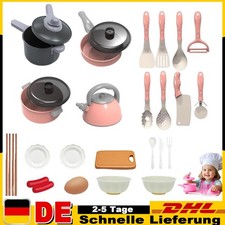 Küchenspielzeug 28tlg Kinderküche,Topfset Zubehör Kochgeschirr Set für Kinder DE