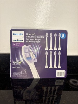 8-PACK - Philips Sonicare GC Gentle Clean Replacement Brush Heads - ULTRA SOFT