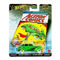 Action Comics #1 Sedan Superman - Hot Wheels Pop Culture Entertainment 1:64 ✅